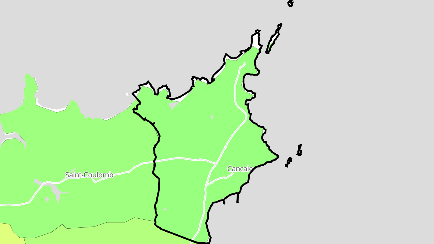 Carte des prix de l'immobilier Cancale