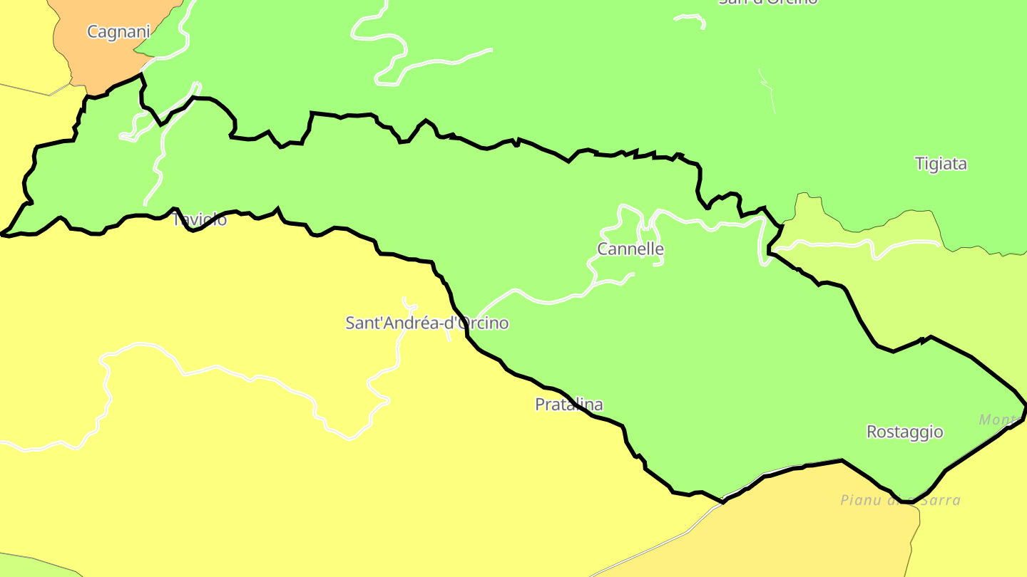 Carte des prix de l'immobilier Cannelle