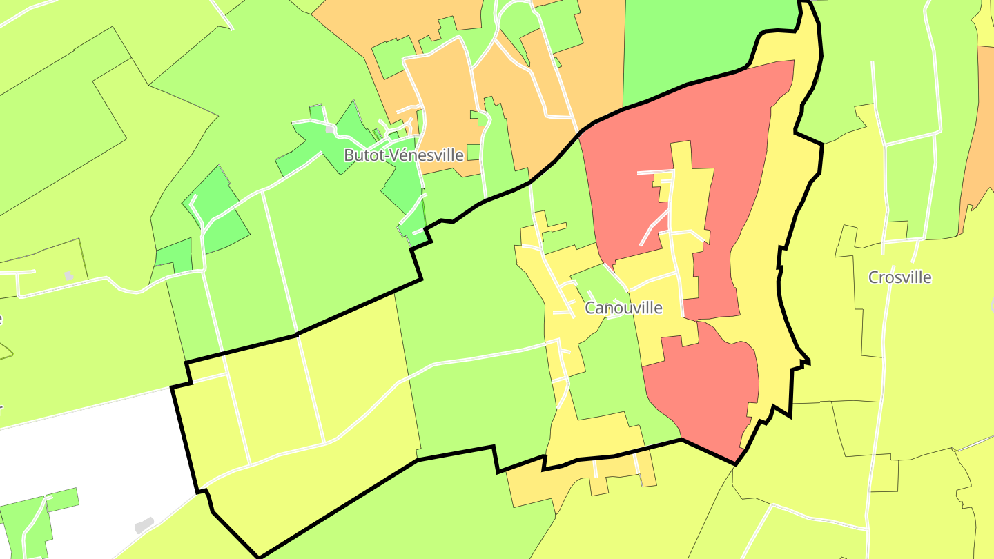 Carte des prix de l'immobilier Canouville