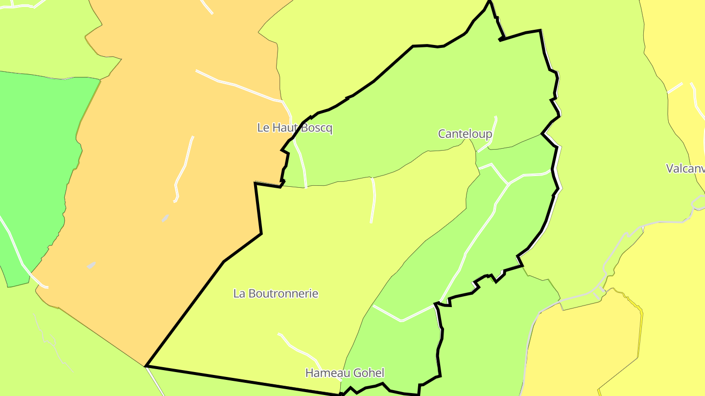 Carte des prix de l'immobilier Canteloup