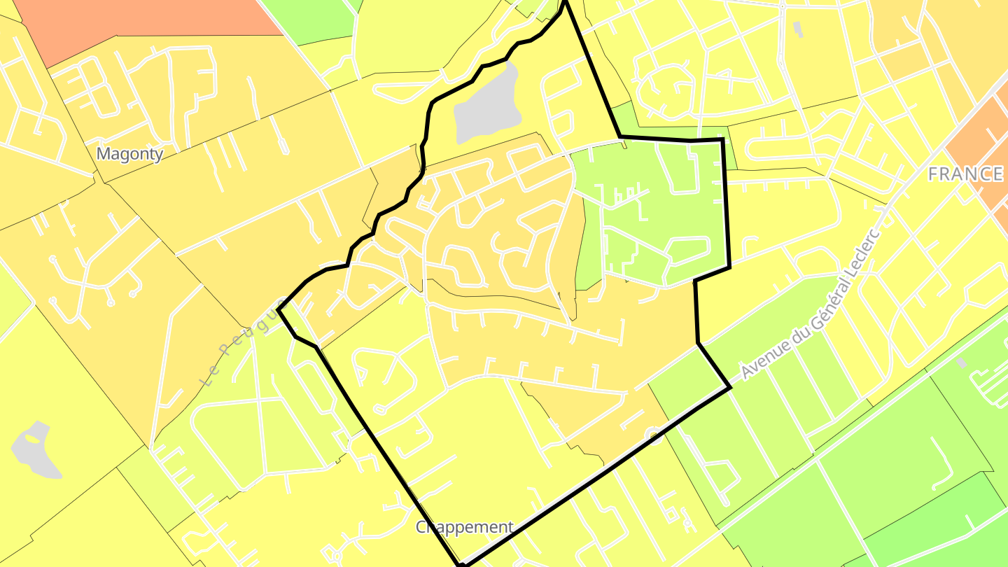 Carte des prix de l'immobilier Cap de Bos