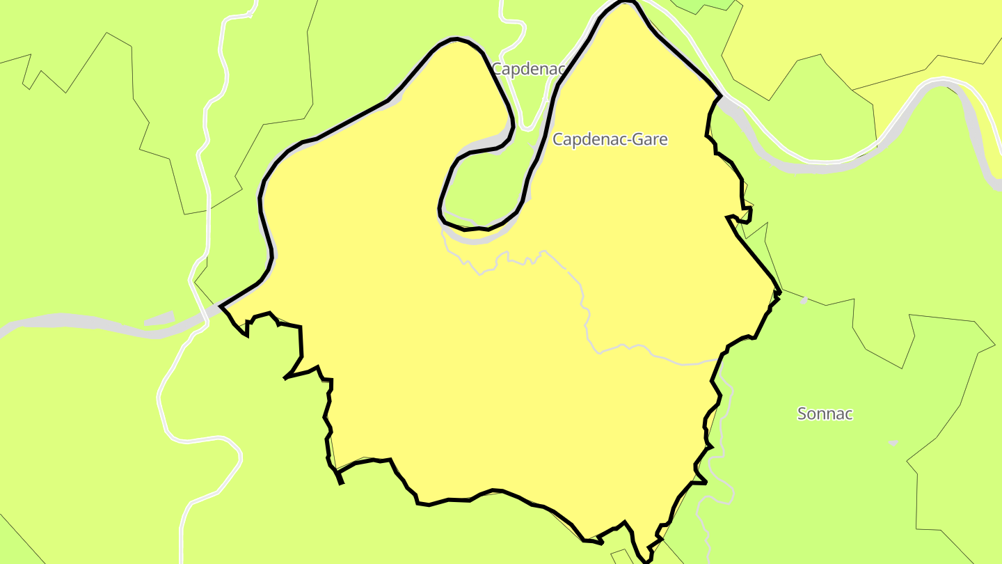 Carte des prix de l'immobilier Capdenac-Gare