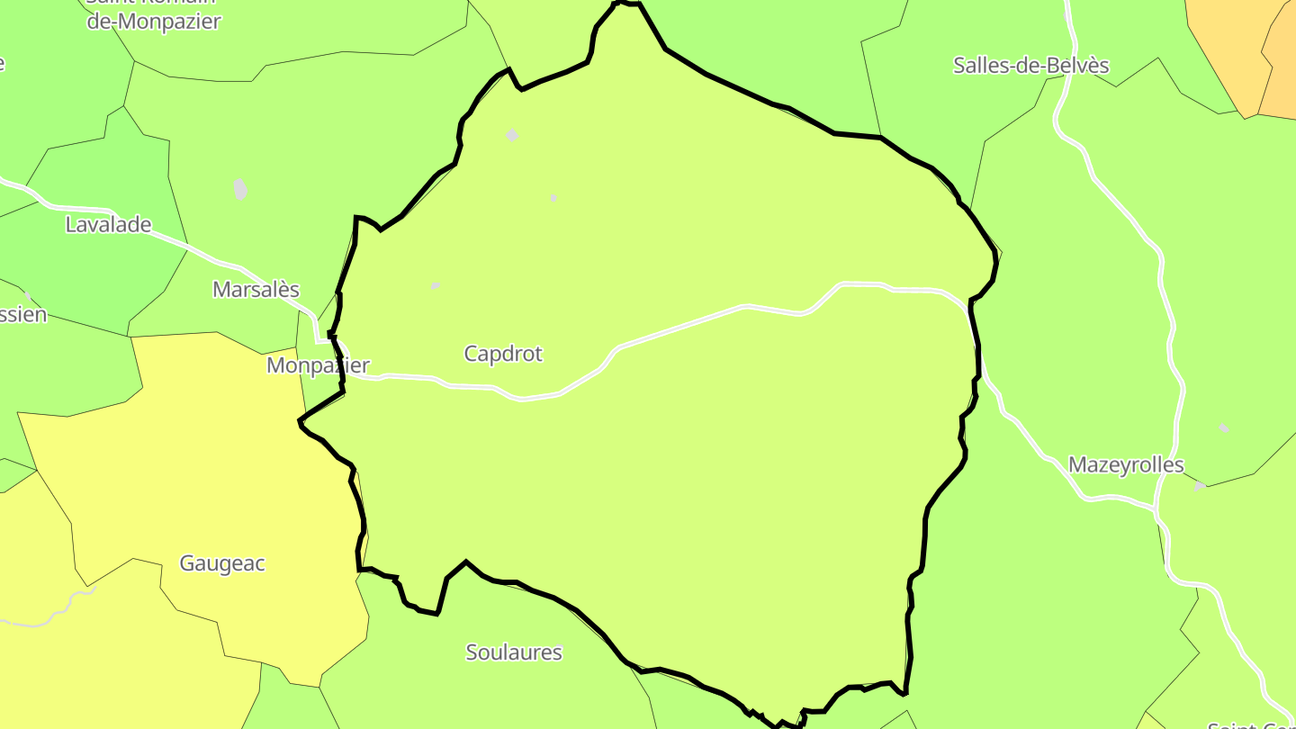 Carte des prix de l'immobilier Capdrot