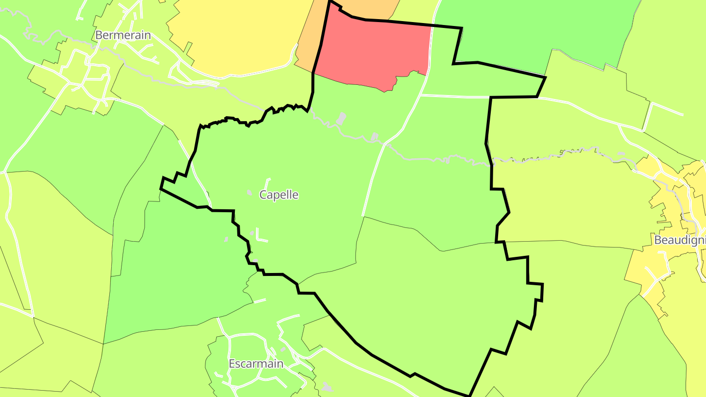Carte des prix de l'immobilier Capelle