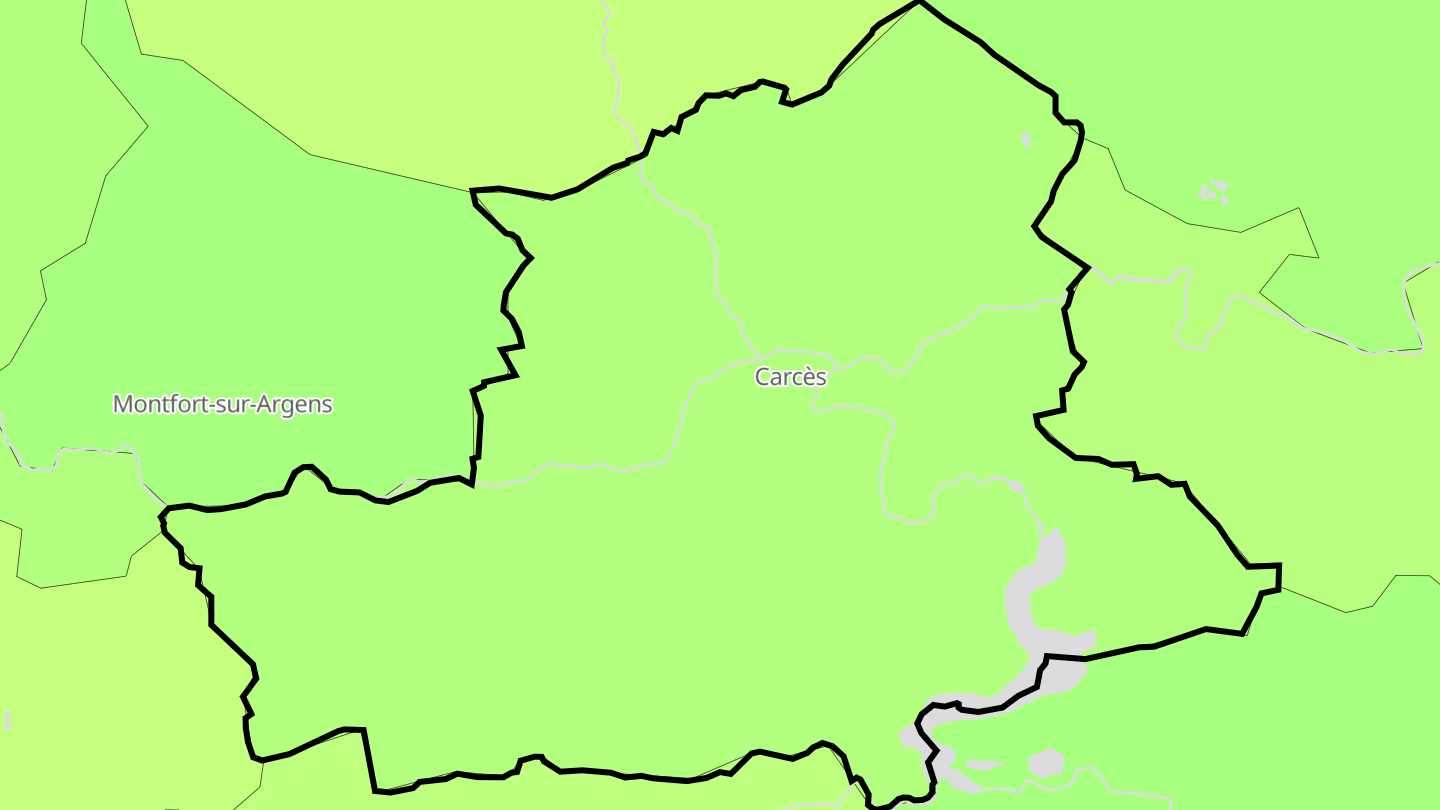 Carte des prix de l'immobilier Carcès