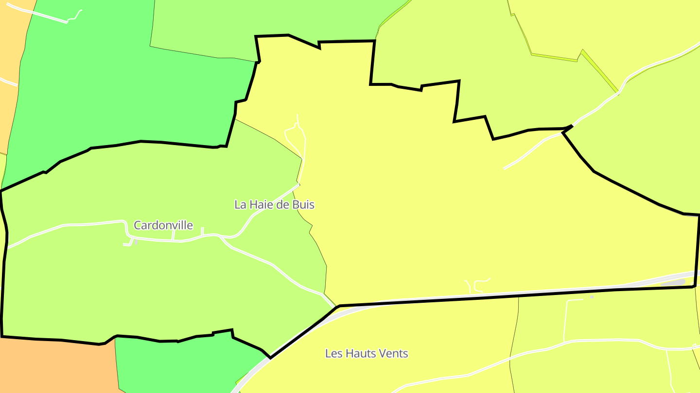 Carte des prix de l'immobilier Cardonville