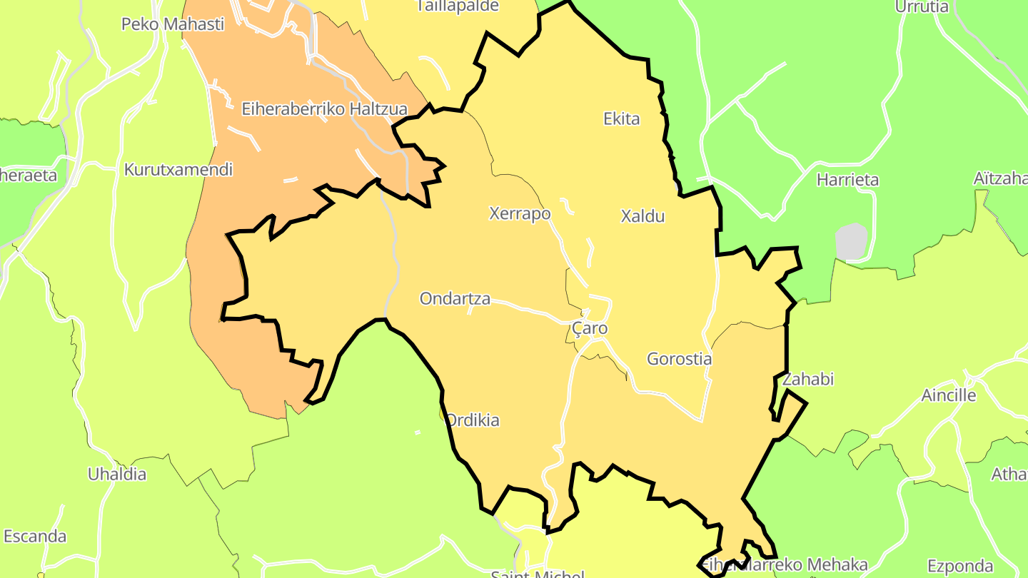 Carte des prix de l'immobilier Çaro