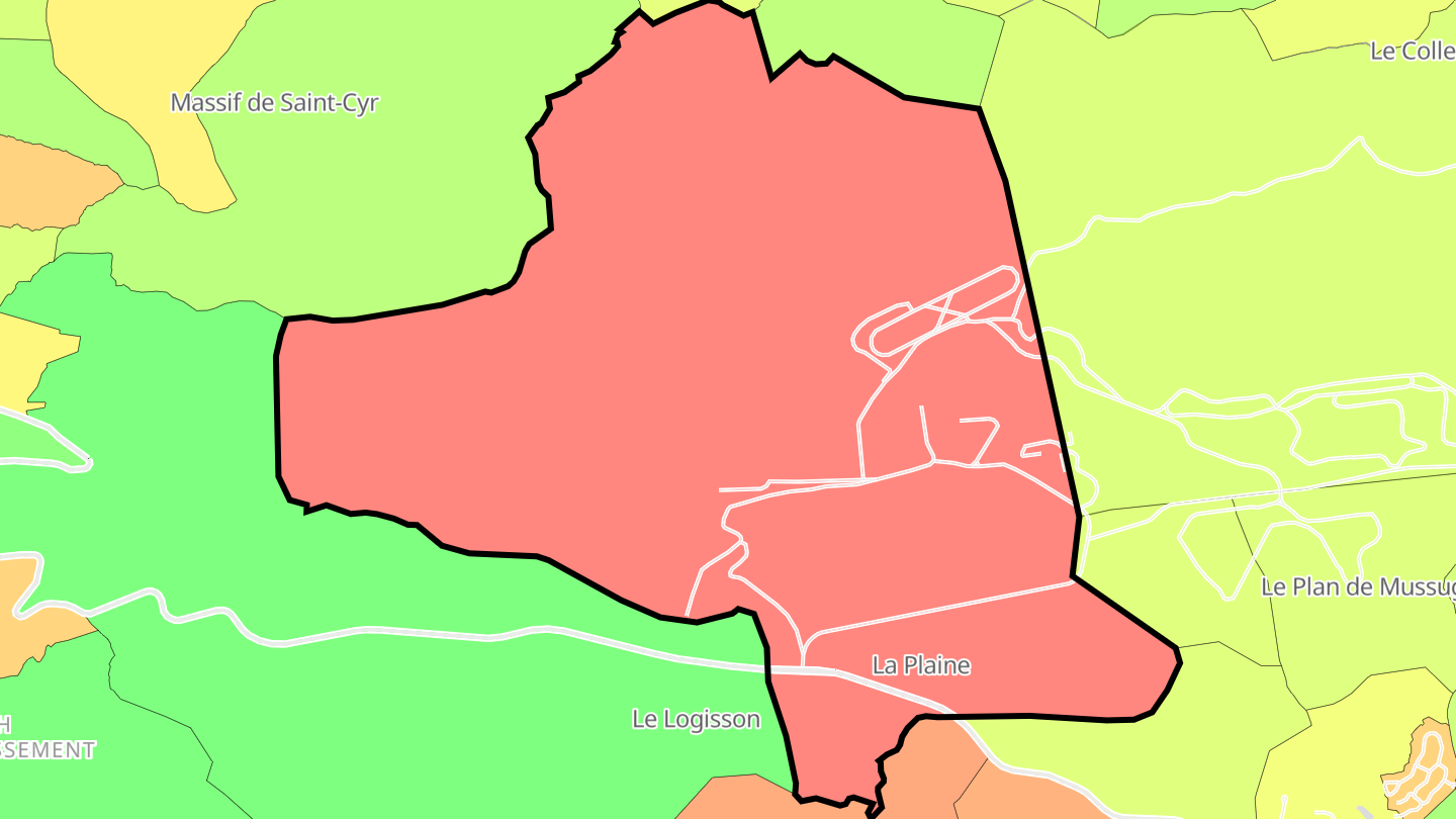 Carte des prix de l'immobilier Carpiagne