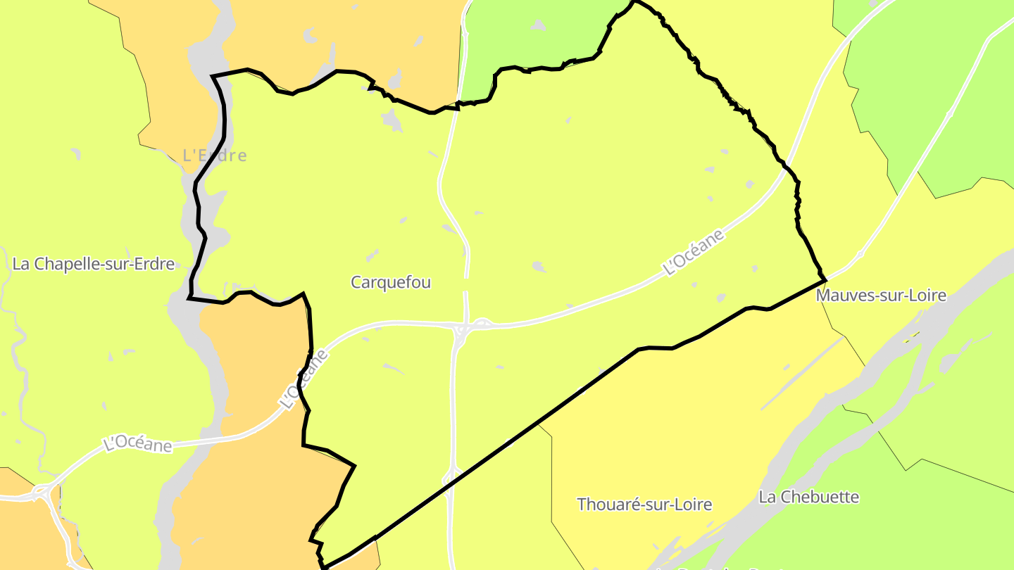 Carte des prix de l'immobilier Carquefou