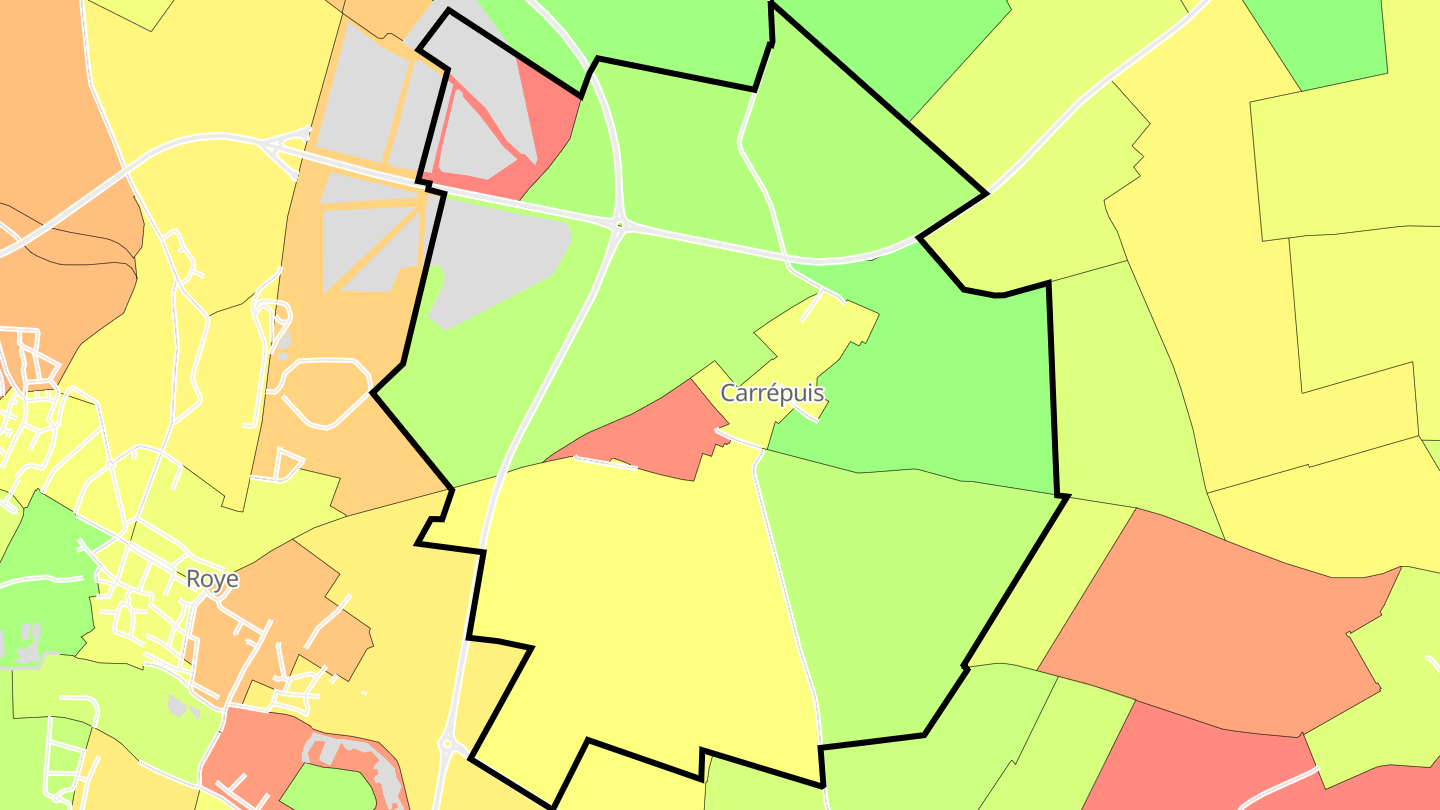 Carte des prix de l'immobilier Carrépuis