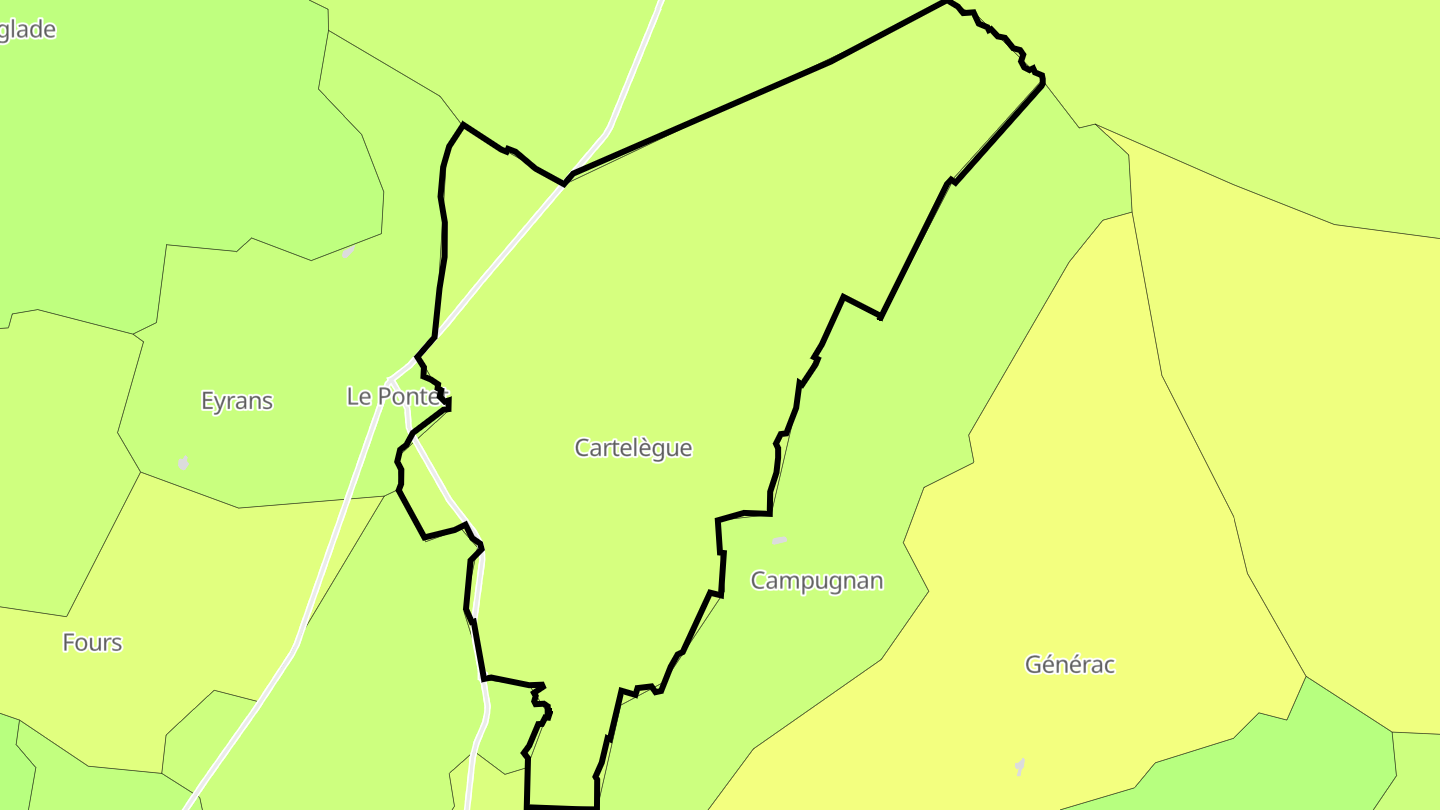 Carte des prix de l'immobilier Cartelègue