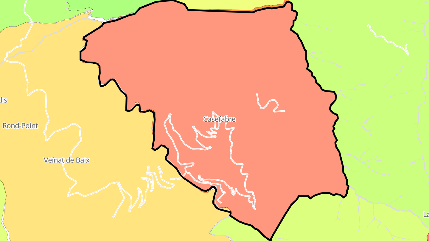 Carte des prix de l'immobilier Casefabre