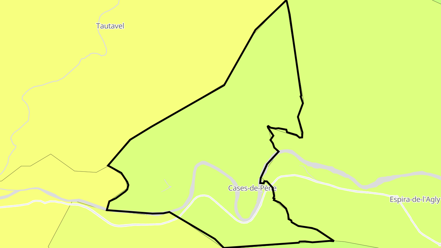 Carte des prix de l'immobilier Cases-de-Pène