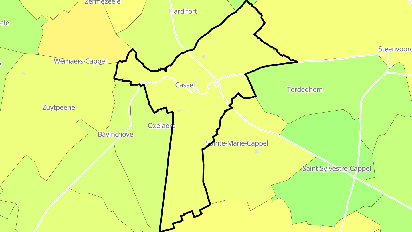 Carte des prix de l'immobilier Cassel