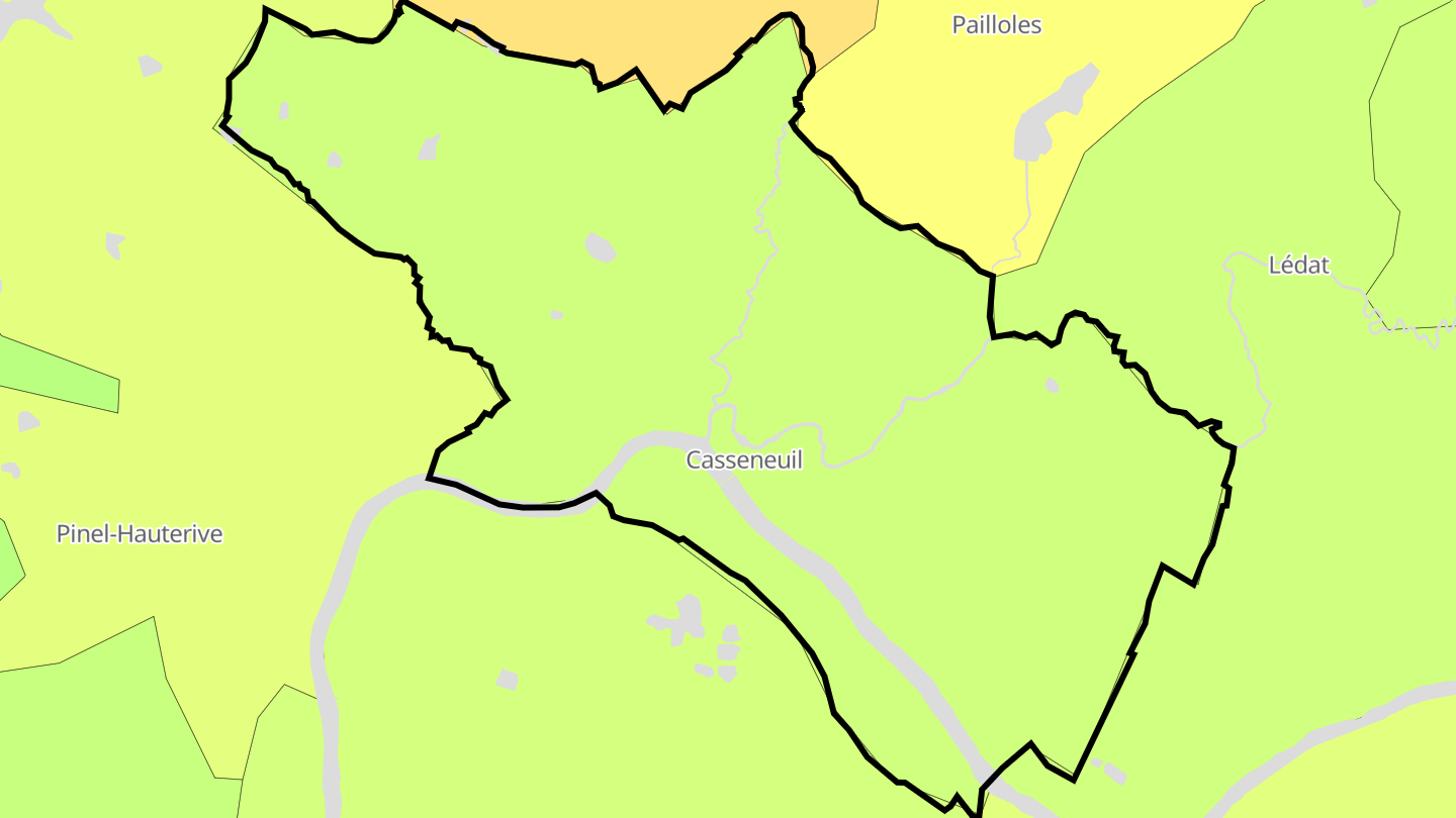 Carte des prix de l'immobilier Casseneuil