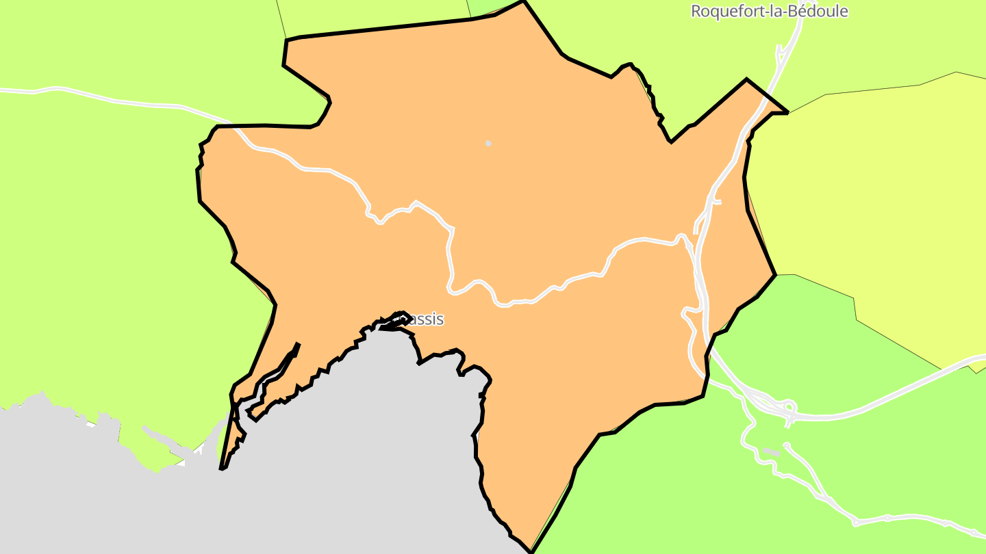 Carte des prix de l'immobilier Cassis