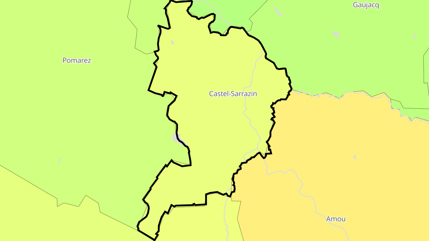 Carte des prix de l'immobilier Castel-Sarrazin