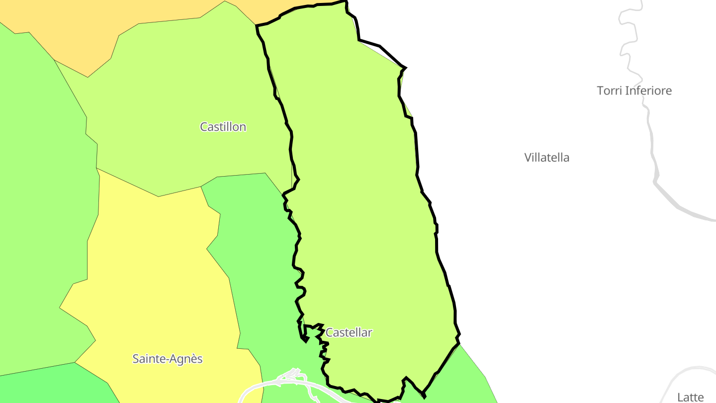 Carte des prix de l'immobilier Castellar