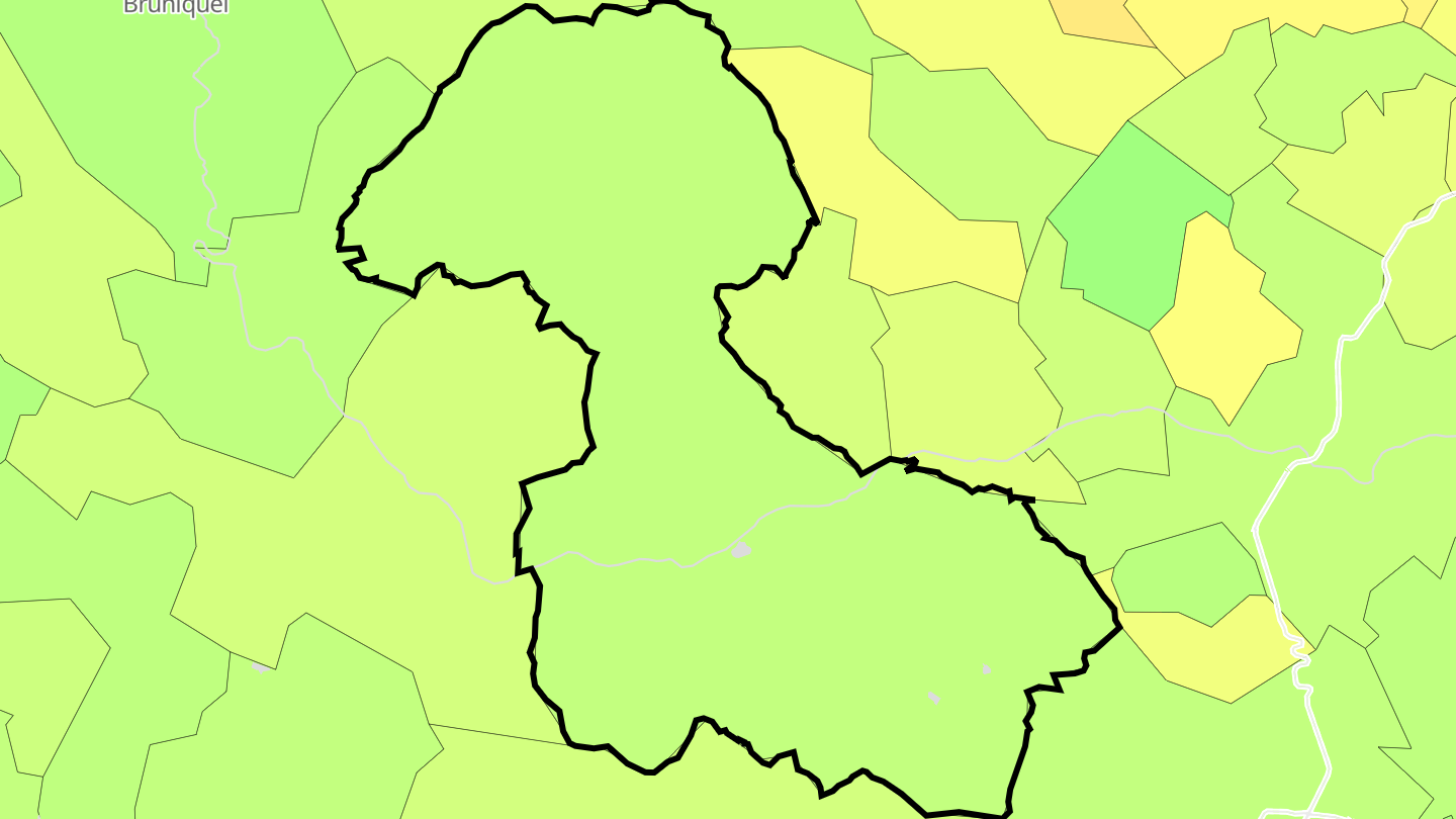 Carte des prix de l'immobilier Castelnau-de-Montmiral