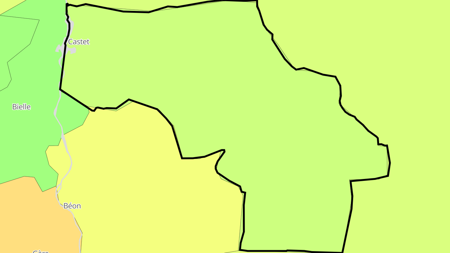 Carte des prix de l'immobilier Castet