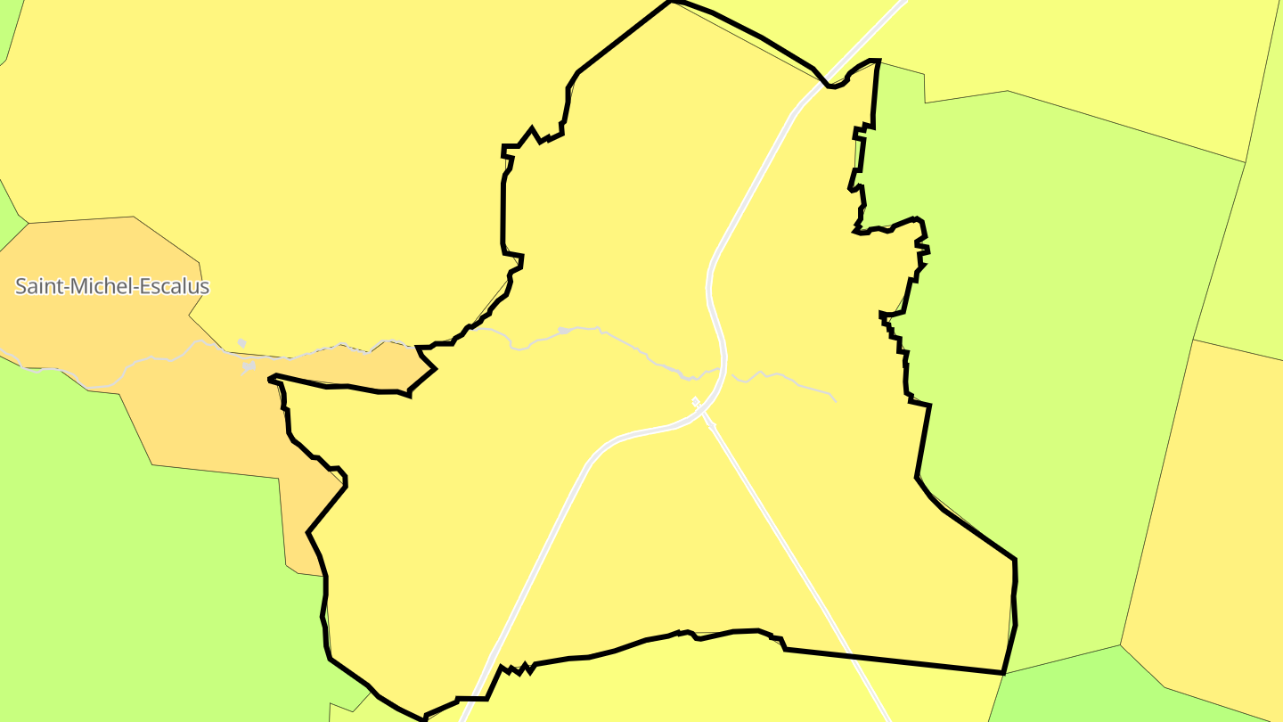 Carte des prix de l'immobilier Castets