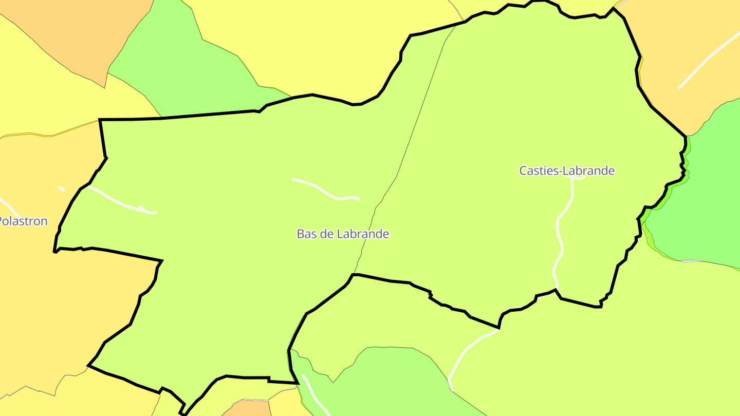 Carte des prix de l'immobilier Casties-Labrande