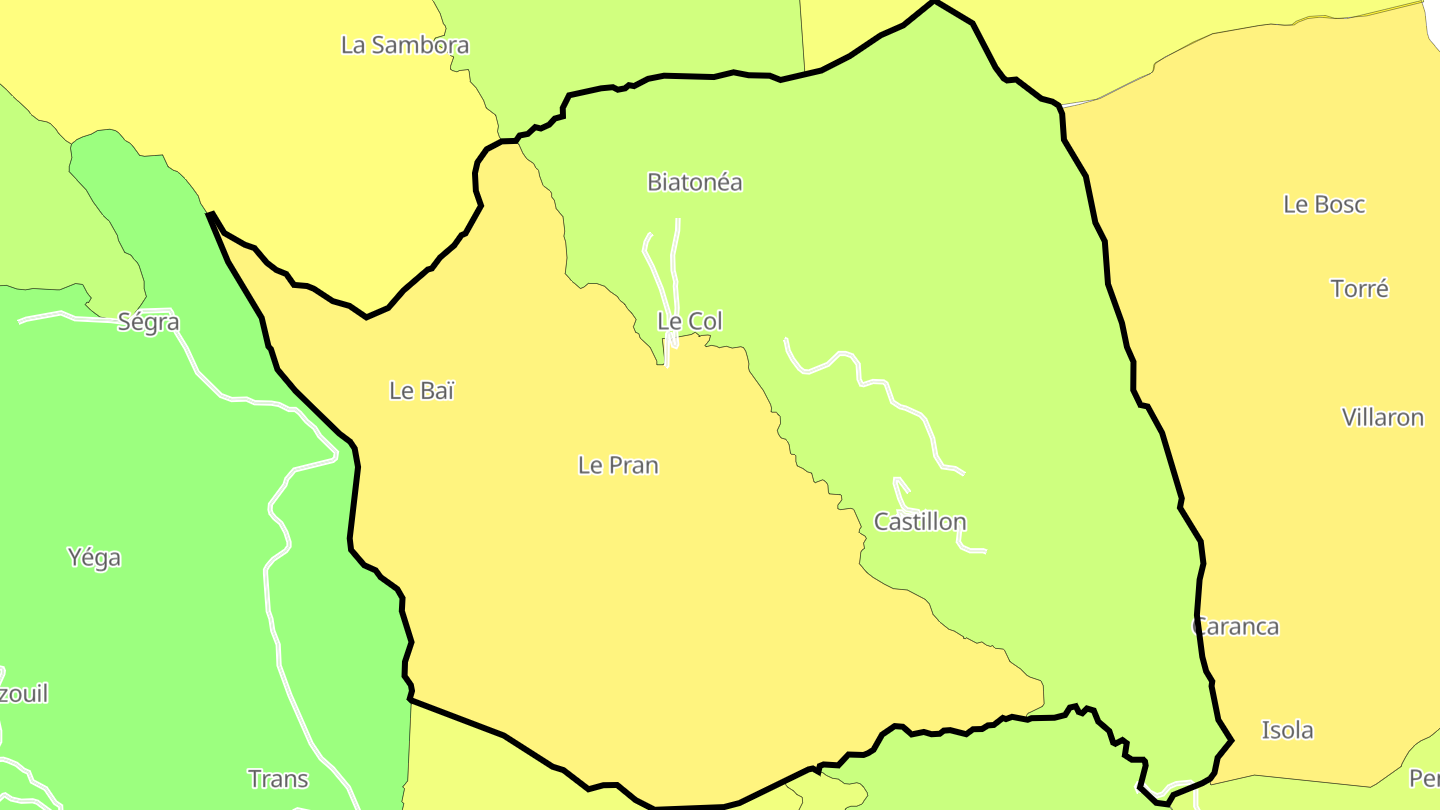 Carte des prix de l'immobilier Castillon