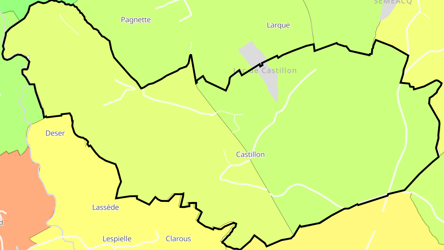 Carte des prix de l'immobilier Castillon
