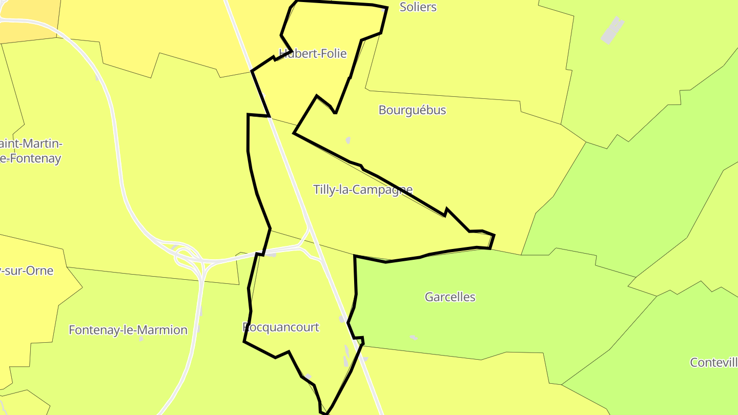 Carte des prix de l'immobilier Castine-en-Plaine