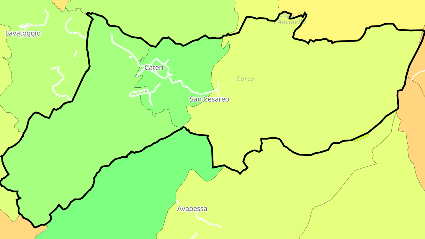 Carte des prix de l'immobilier Cateri