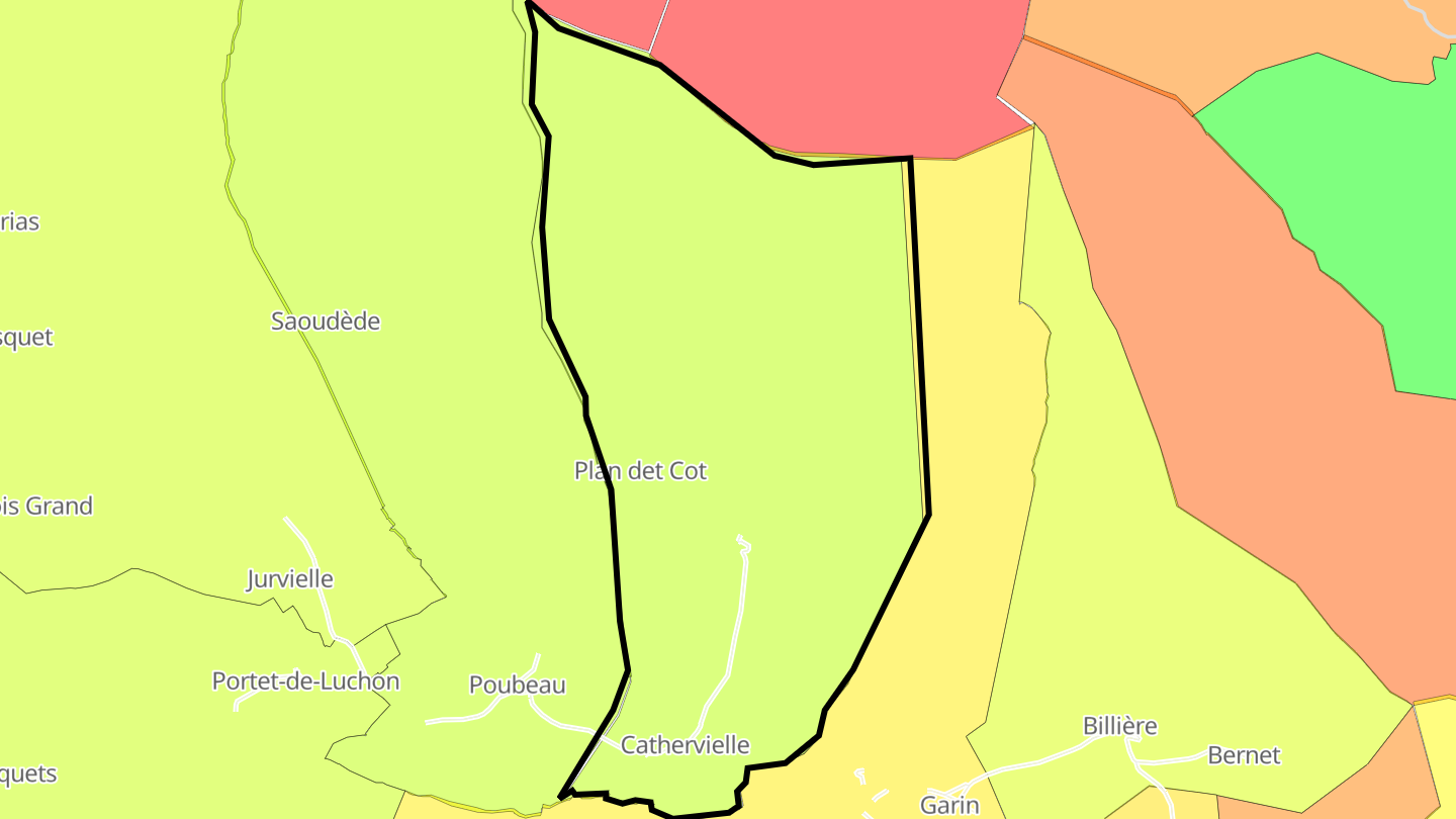 Carte des prix de l'immobilier Cathervielle