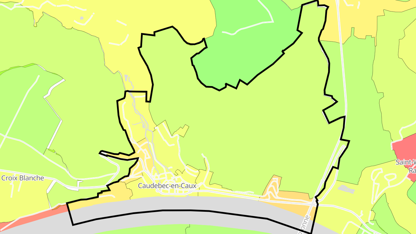 Carte des prix de l'immobilier Caudebec-en-Caux