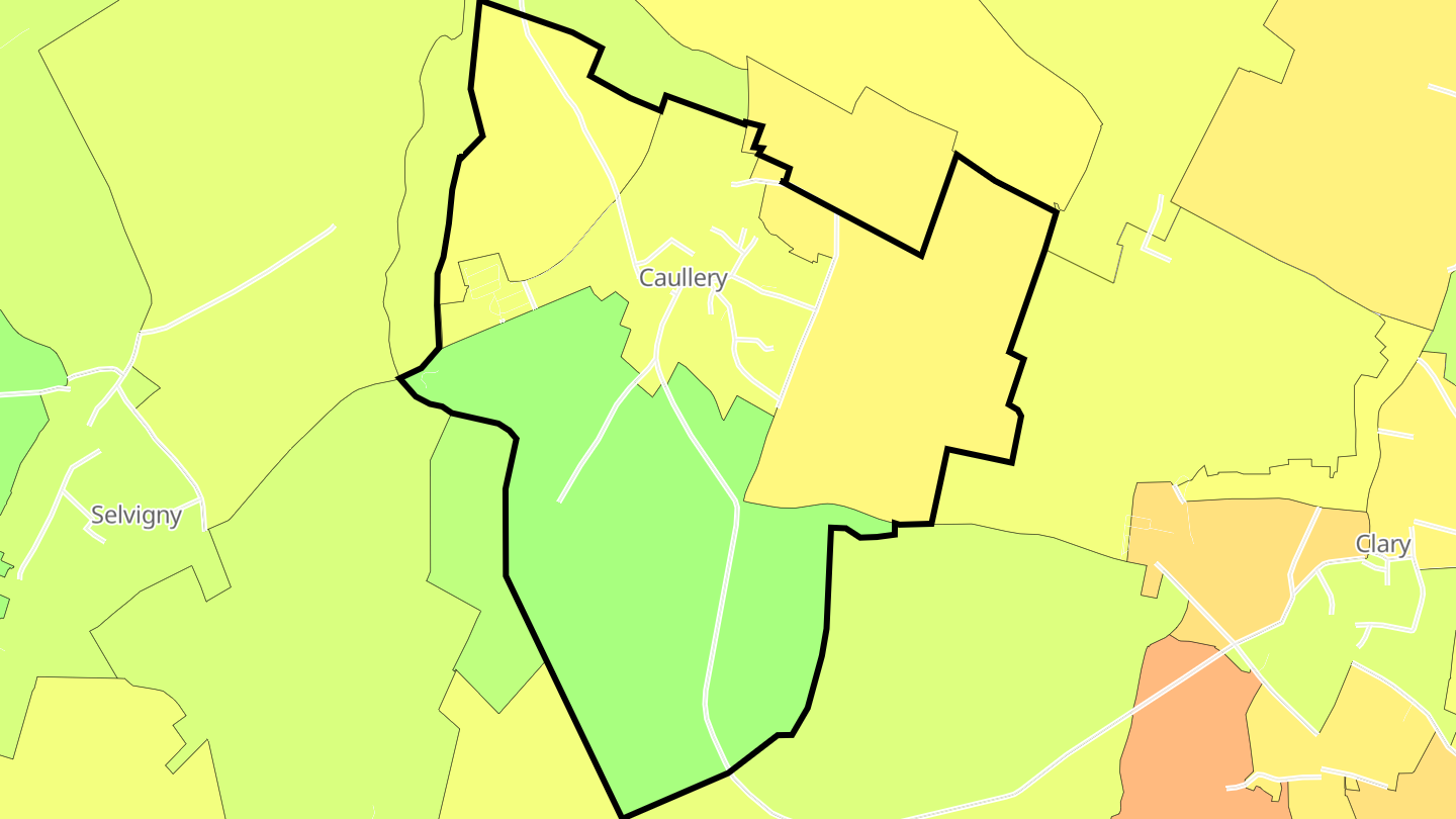 Carte des prix de l'immobilier Caullery