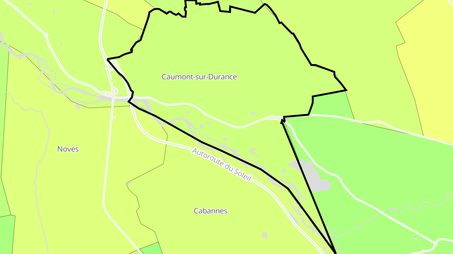 Carte des prix de l'immobilier Caumont-sur-Durance