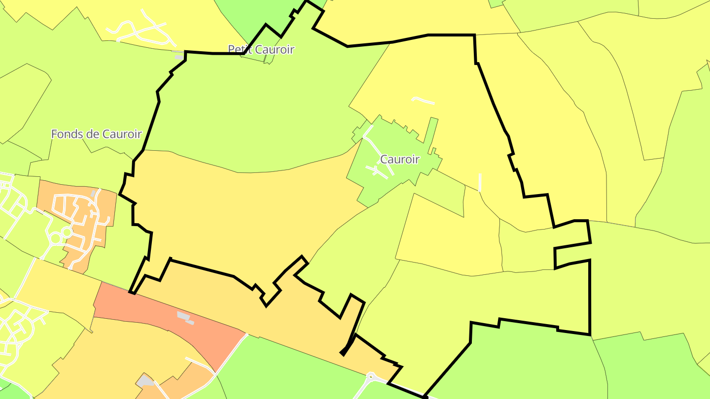 Carte des prix de l'immobilier Cauroir