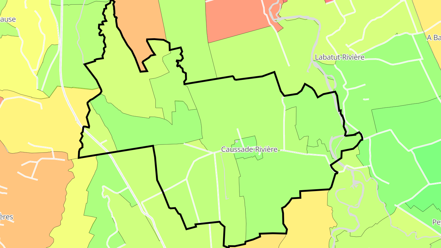 Carte des prix de l'immobilier Caussade-Rivière