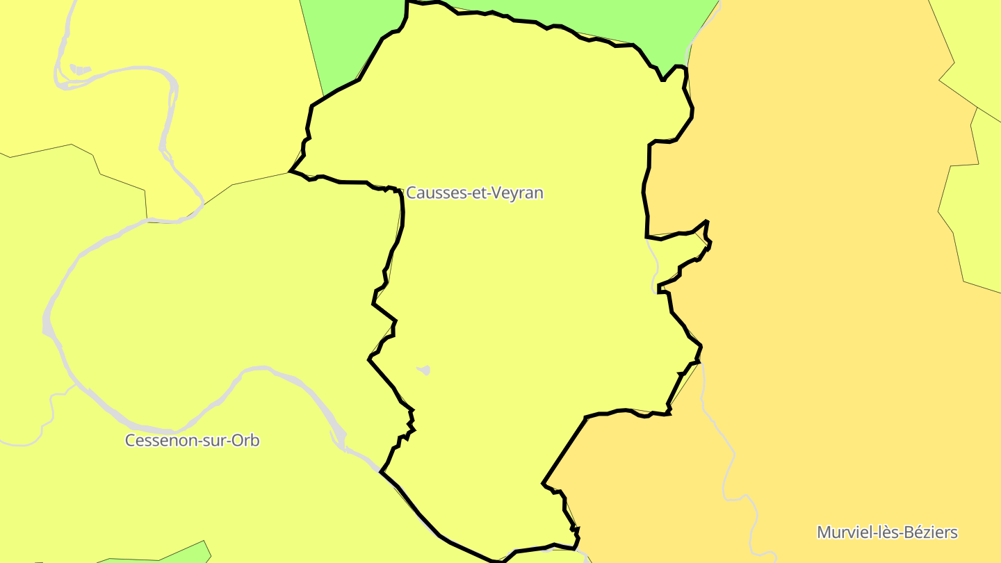 Carte des prix de l'immobilier Causses-et-Veyran