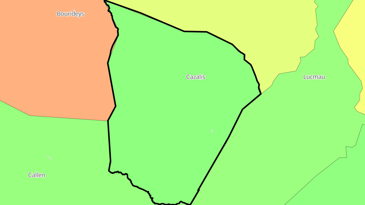 Carte des prix de l'immobilier Cazalis