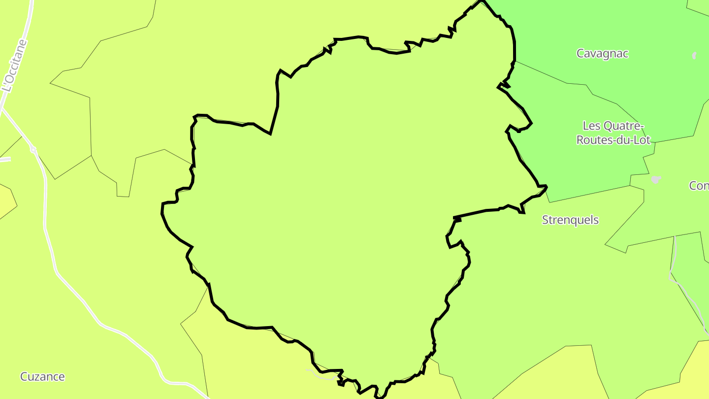 Carte des prix de l'immobilier Cazillac