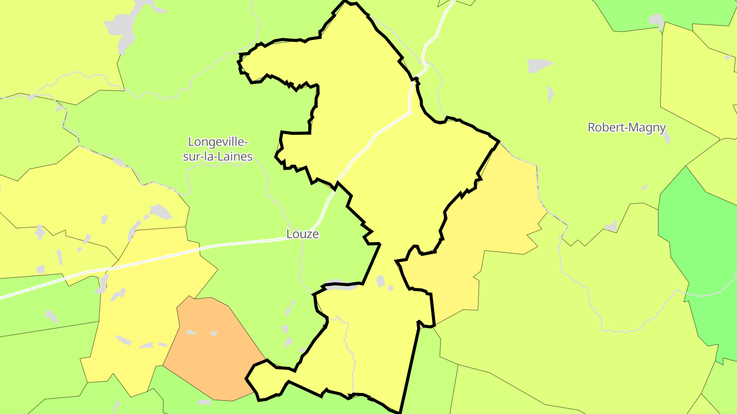 Carte des prix de l'immobilier Ceffonds