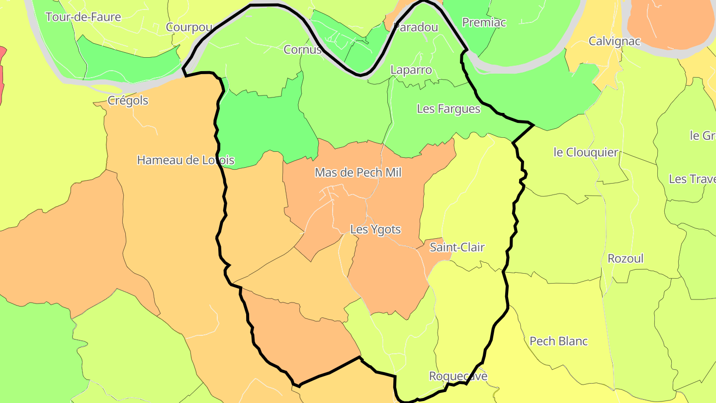 Carte des prix de l'immobilier Cénevières