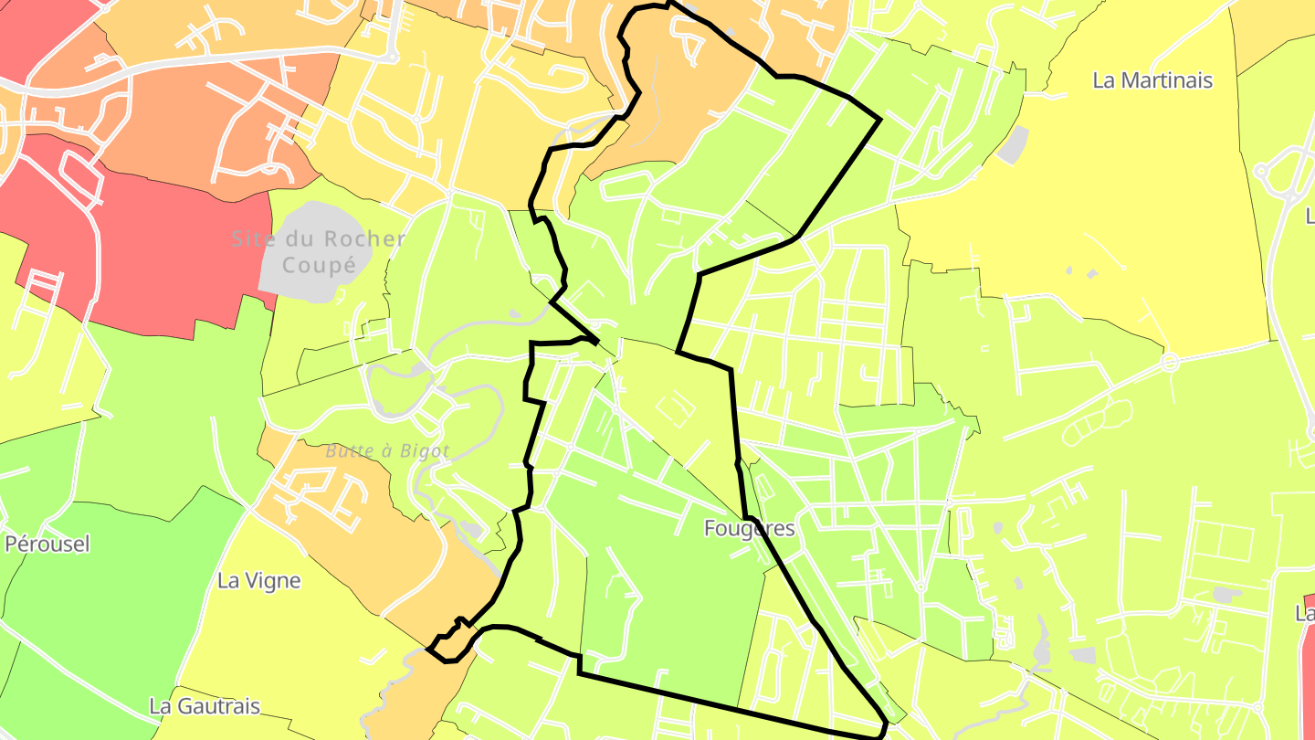 Carte des prix de l'immobilier Centre ville - Urbanistes