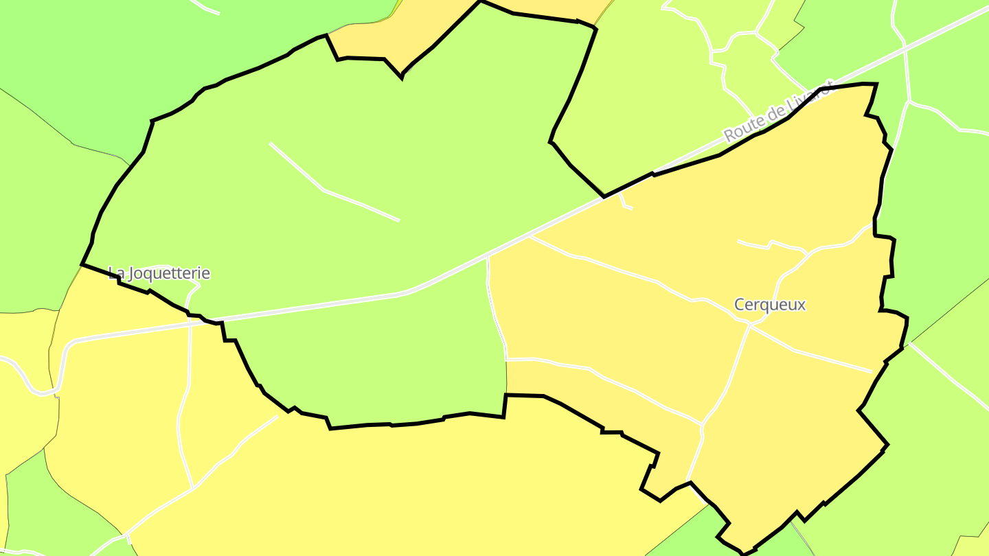 Carte des prix de l'immobilier Cerqueux