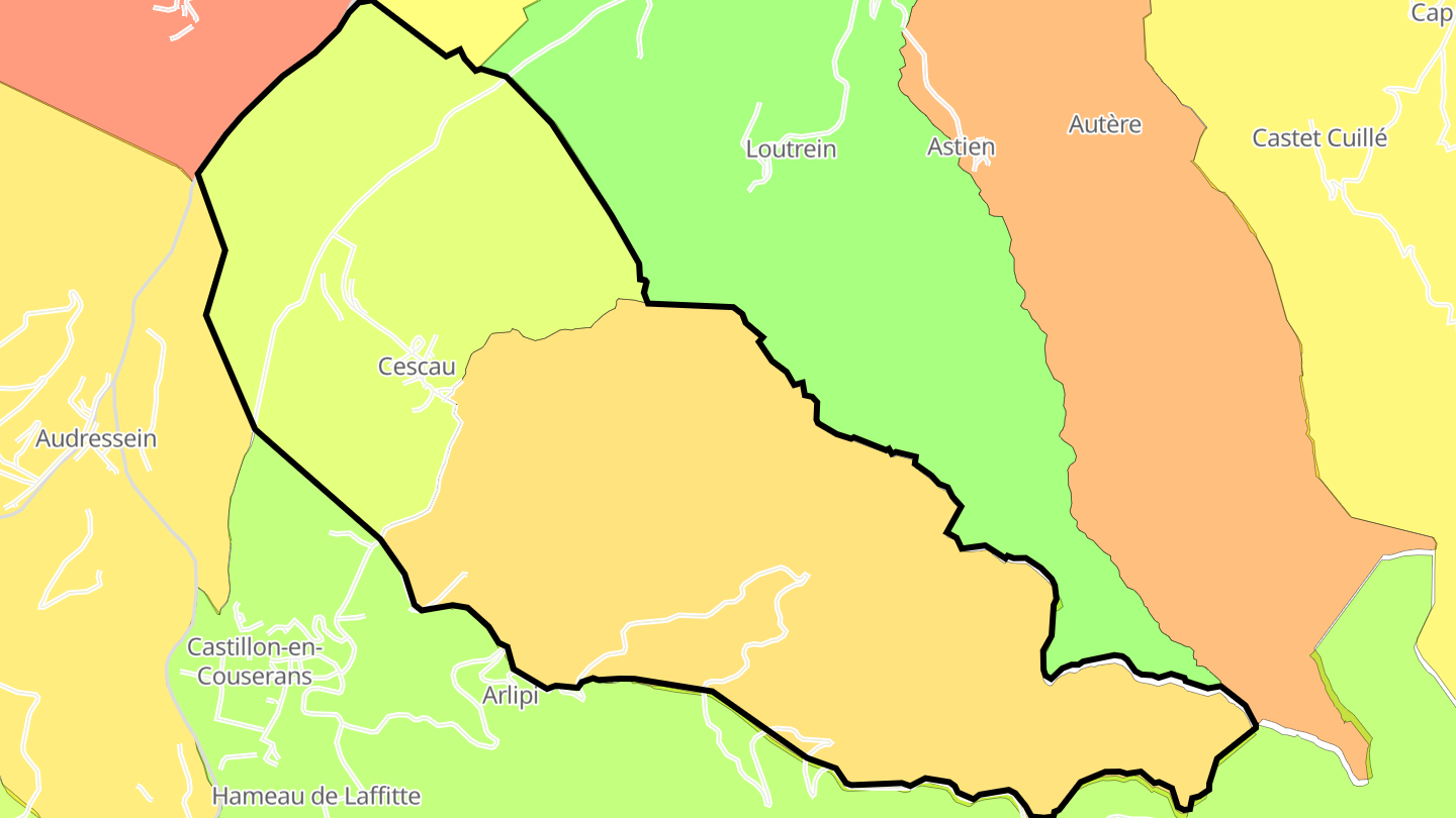 Carte des prix de l'immobilier Cescau