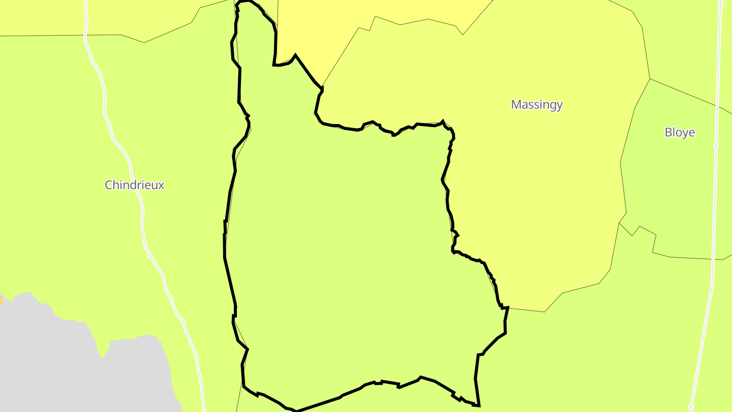 Carte des prix de l'immobilier Cessens
