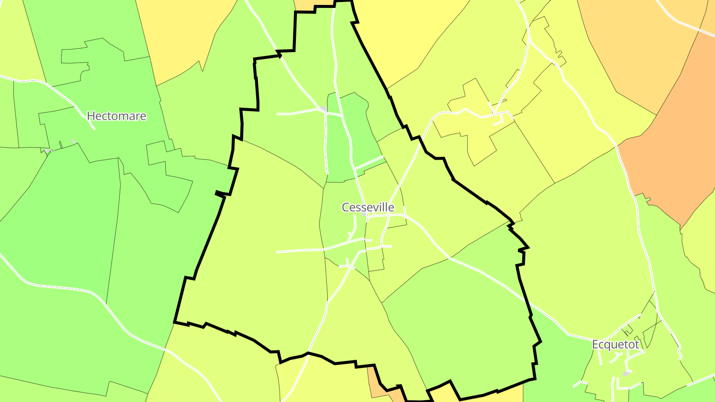 Carte des prix de l'immobilier Cesseville
