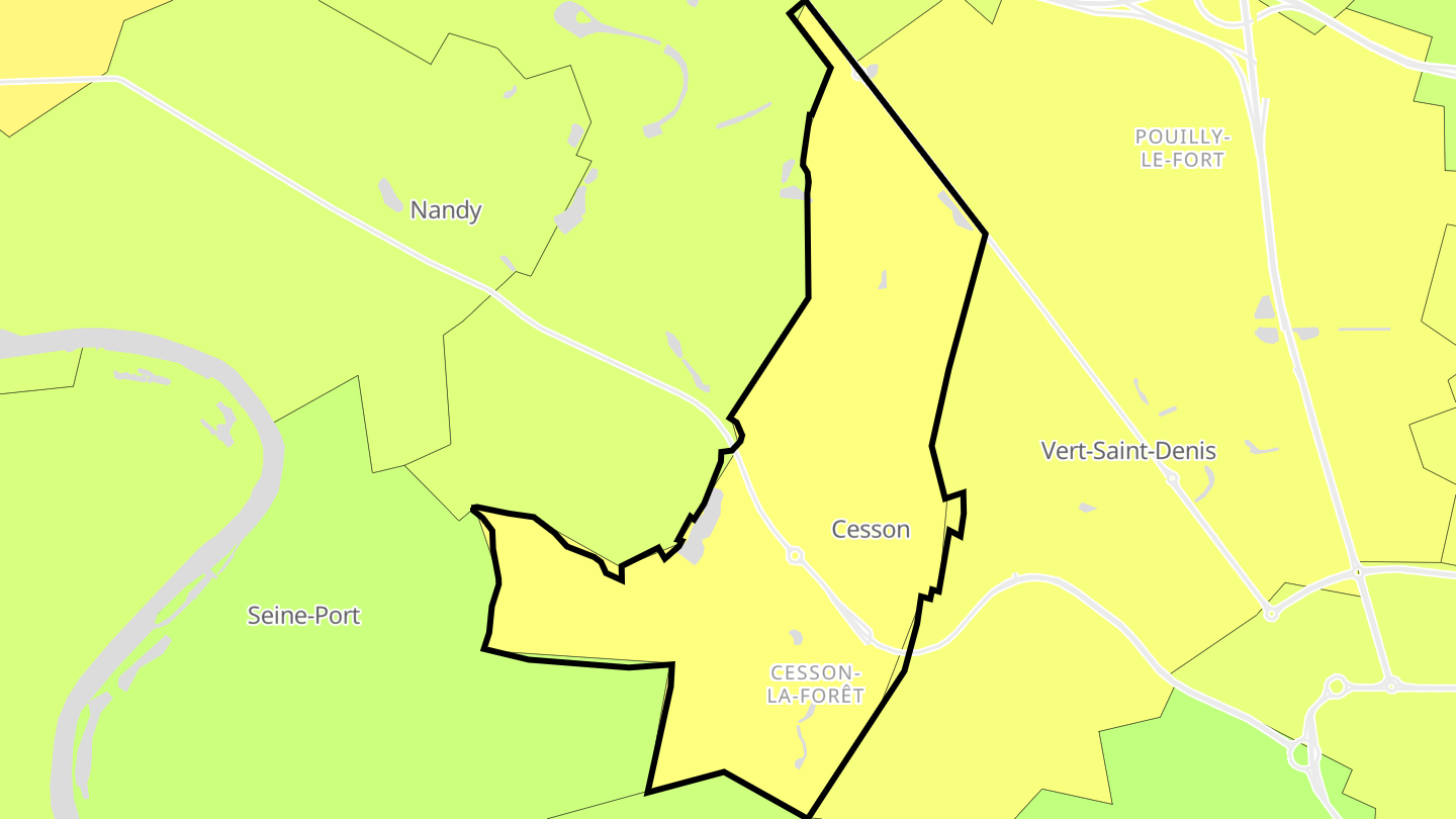 Carte des prix de l'immobilier Cesson