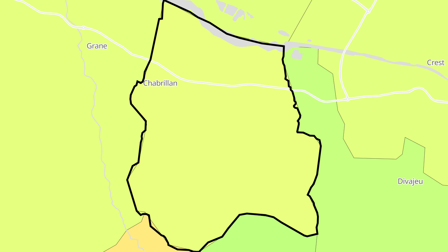 Carte des prix de l'immobilier Chabrillan