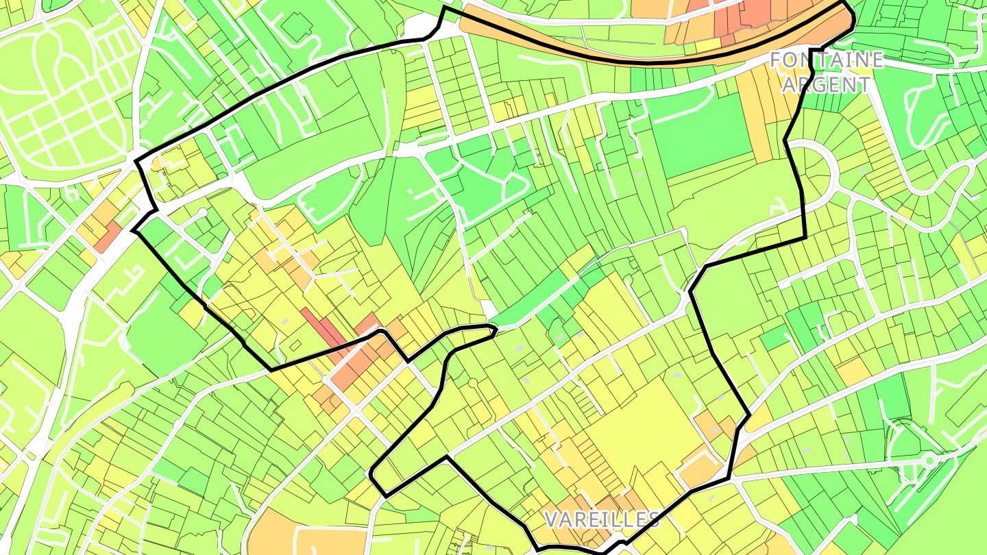 Carte des prix de l'immobilier Chaffanjon