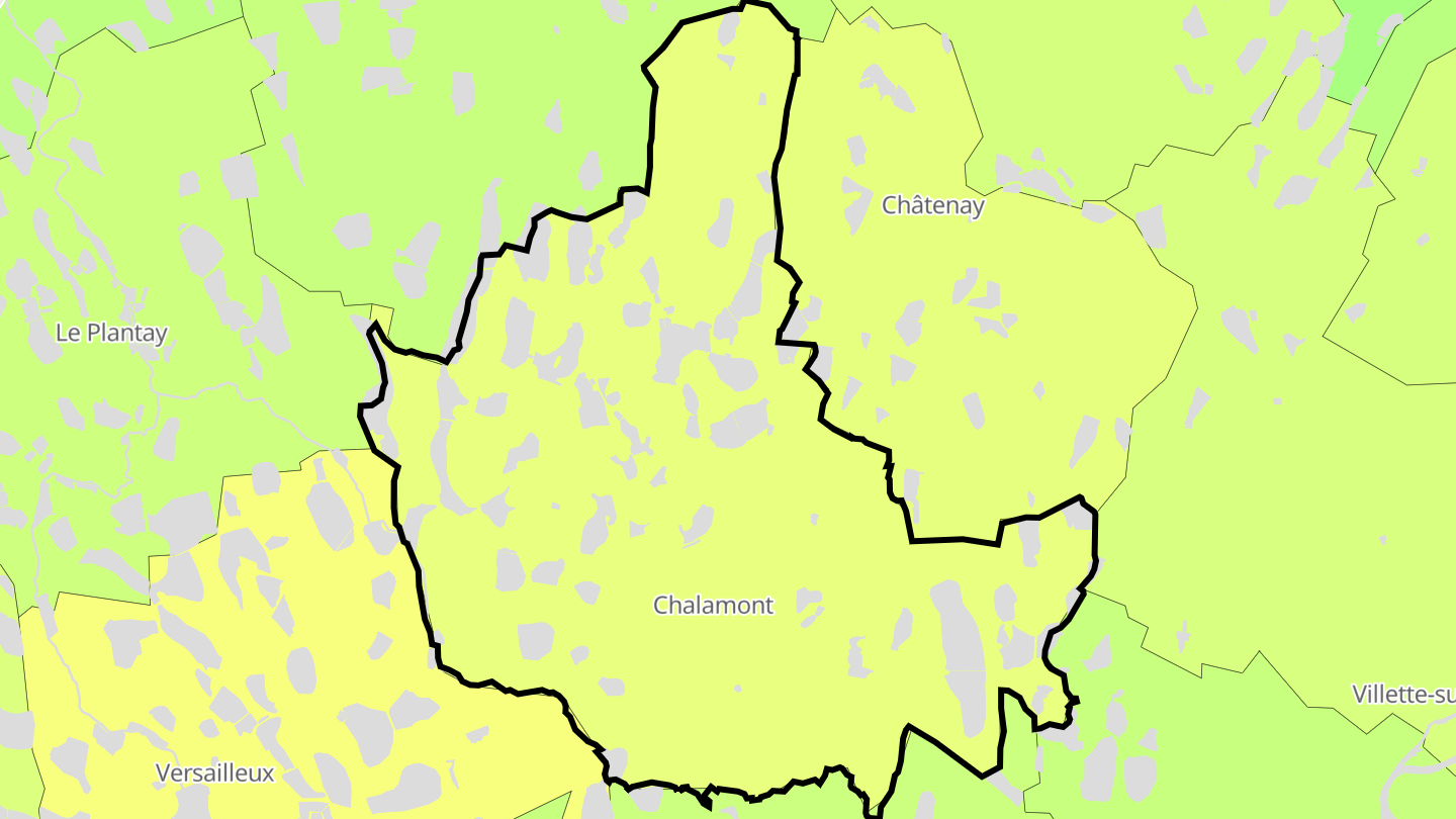 Carte des prix de l'immobilier Chalamont